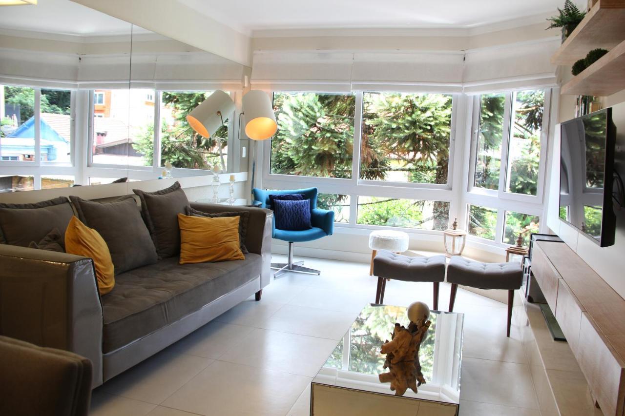 Apartamento No Centro De Gramado Appartamento Esterno foto
