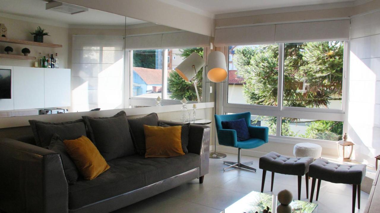 Apartamento No Centro De Gramado Appartamento Esterno foto