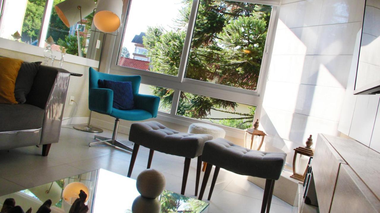 Apartamento No Centro De Gramado Appartamento Esterno foto